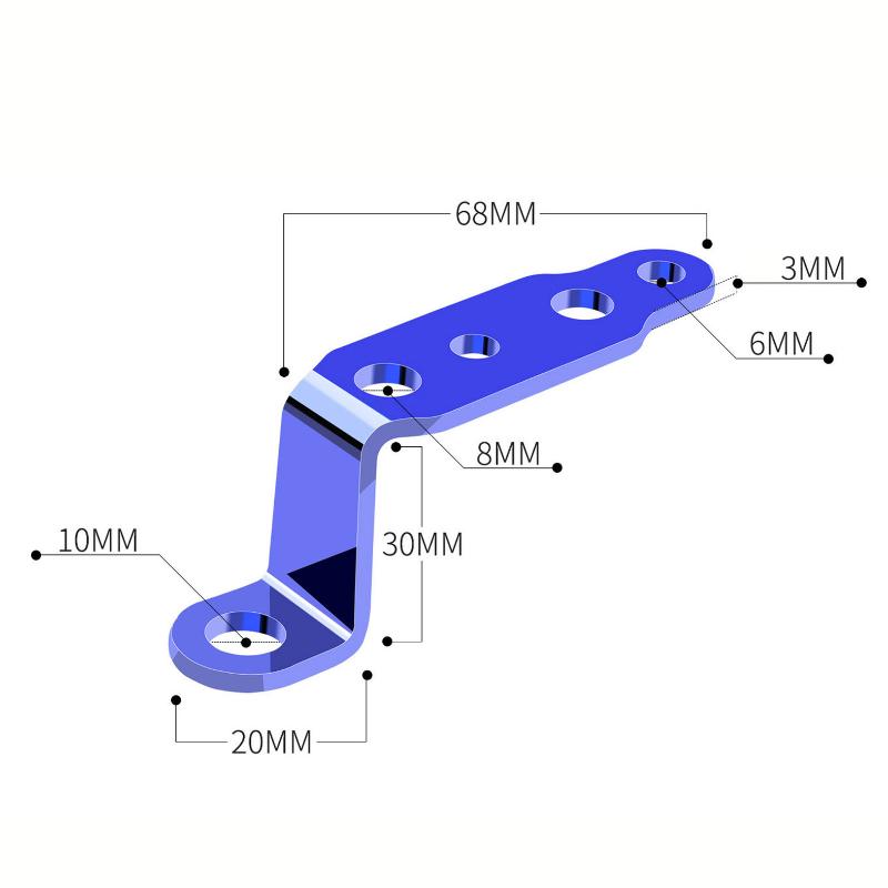 Universal Motorcycle Rearview Mirror Modified LED Headlight Bracket Spotlight Motorcycle Accessories Extension Brackets