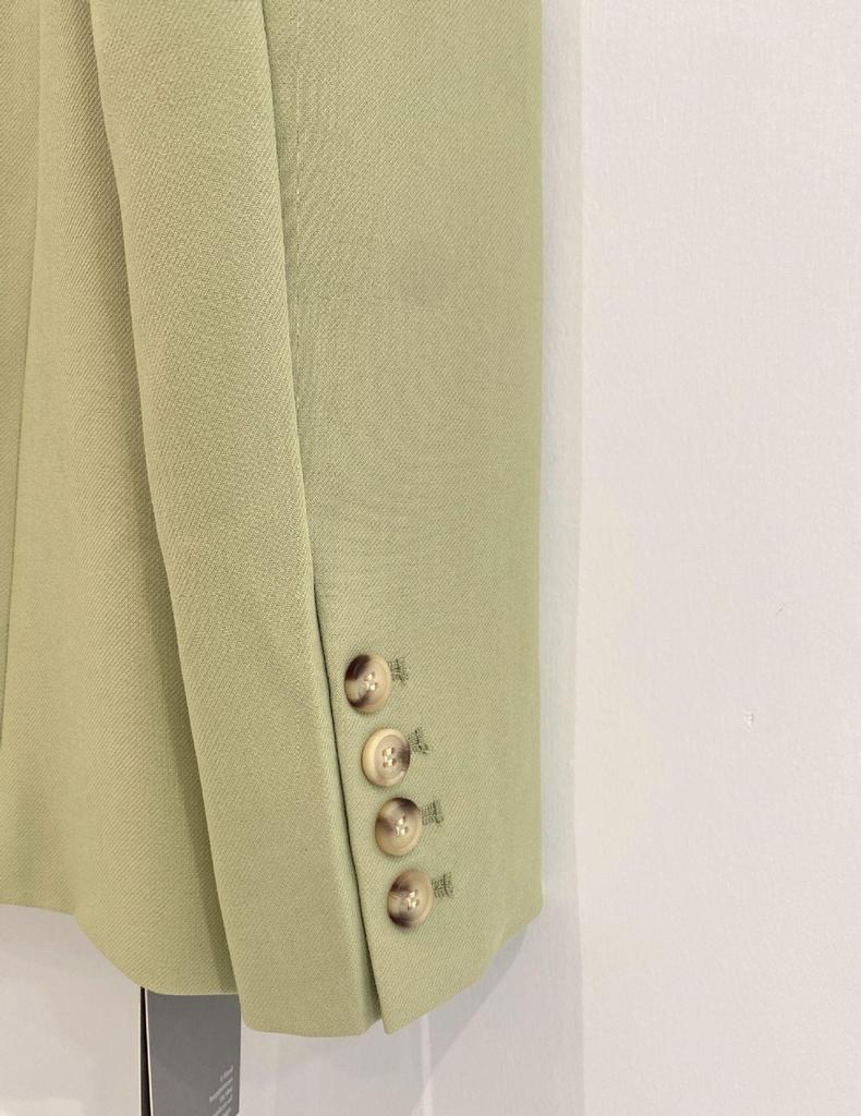 Classic Slim H-Shape Avocado Green Blazer