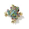Spilla Rana con Strass per Donna Spilla Corsage Animale Spille per Cappotto Vestito Femminili Gioielli da Festa Regalo