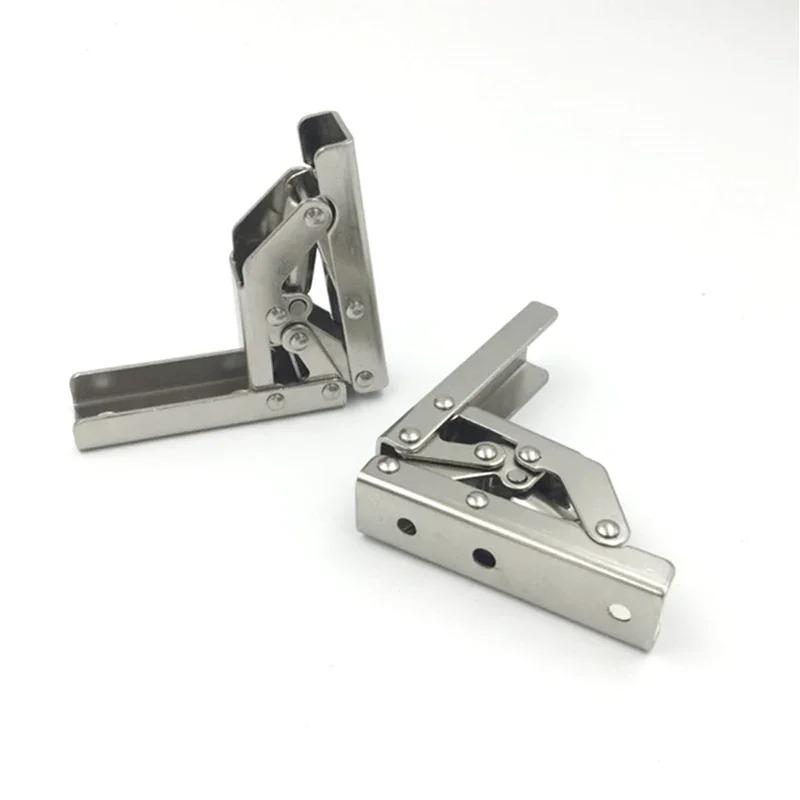 2/8pcs Shelf Bracket 90 Degree Folding Hinge Support Combination Hidden Combination Hidden Bracket Table Holder Furniture Parts