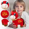 Plush Horse Toy Soft Stuffed Animal with Embroidered and Collar Suitable for Children and Collectors