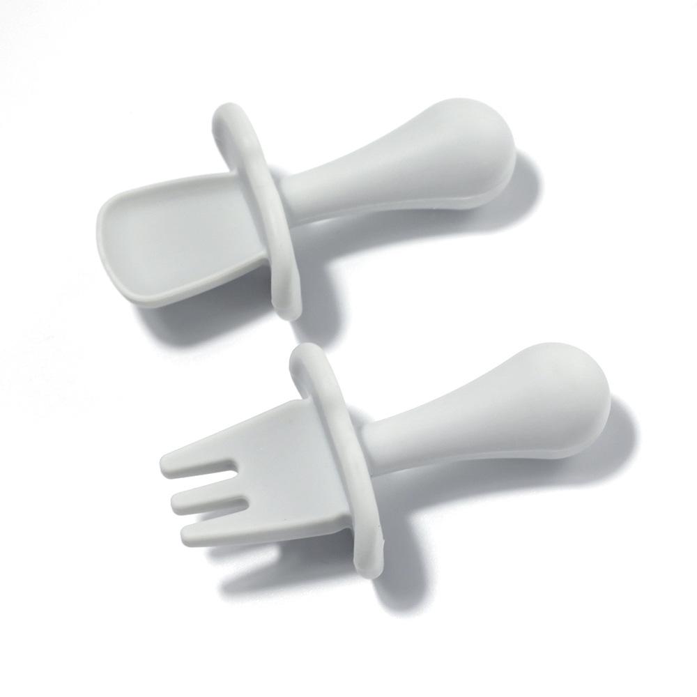 Silicone Baby Feeding Spoon Set - Soft-Head Training Spoons for Infants