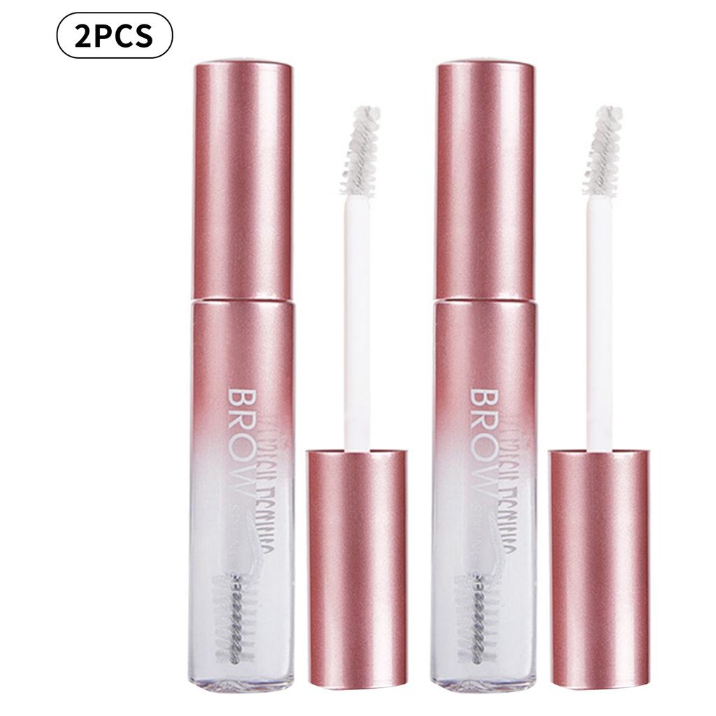 2Pcs Waterproof Eyebrow Gel Super Long-Lasting & Sweat-Proof Brow Setting Gel for Defined Natural-Looking Brows All-Day Hold Makeup Styling