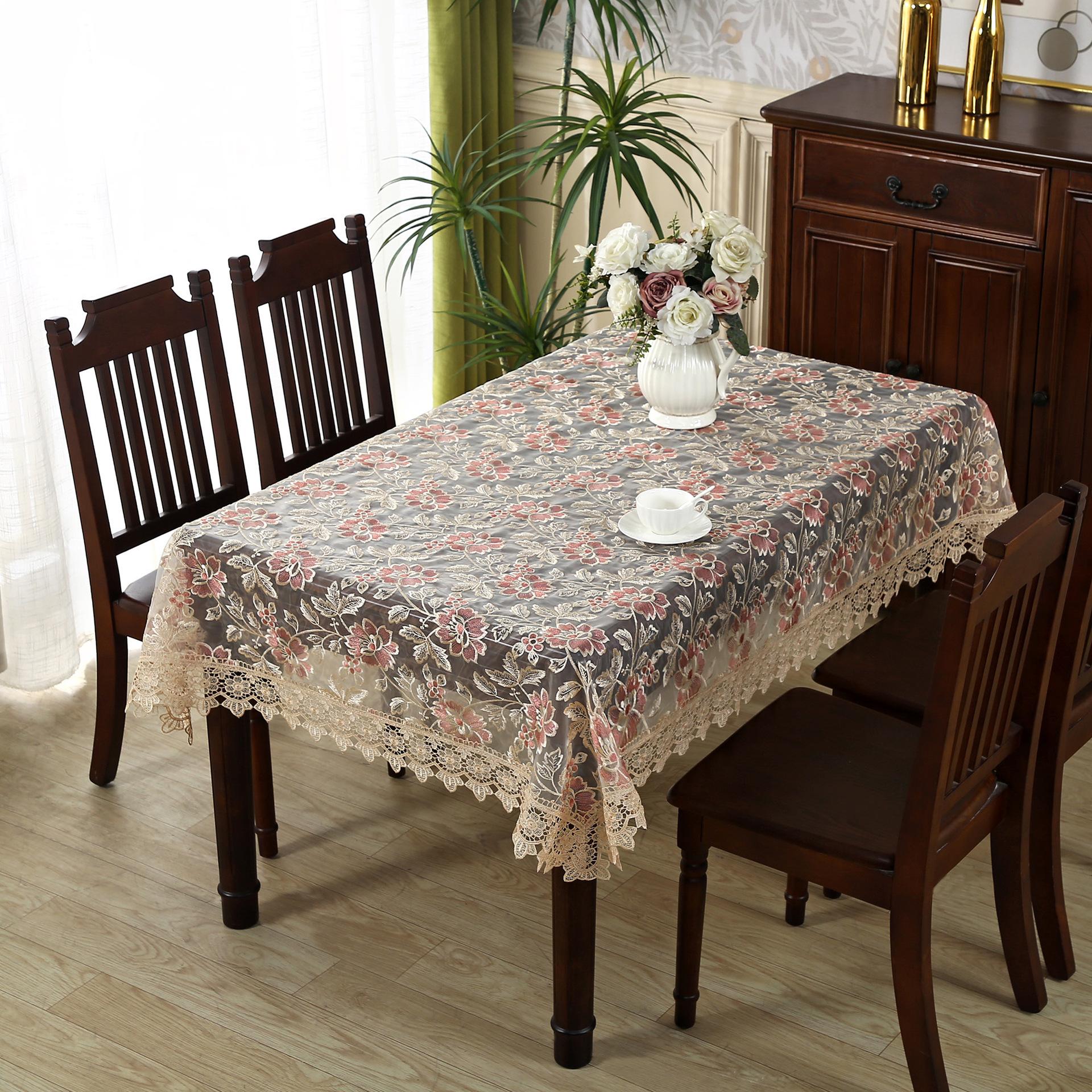 

Роскошная скатерть Nordic Light, кружевная скатерть, износостойкая скатерть для журнального столика, бытовой пылезащитный чехол, декоративная скатерть, длинная скатерть 110*160