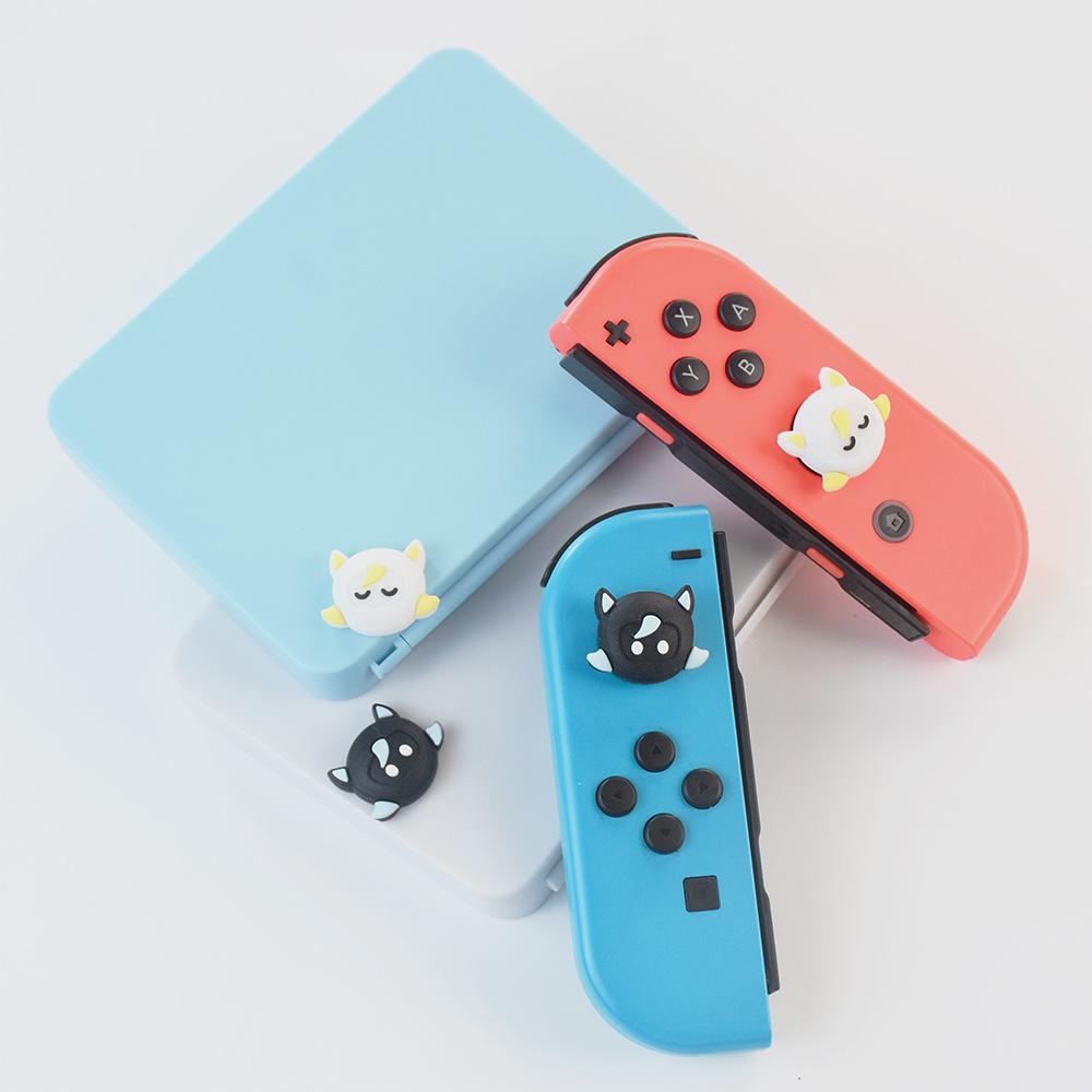 Compatible Switch Controller Black & White Sheep Silicone Joystick Caps – Non-slip, Protective, Colorful.