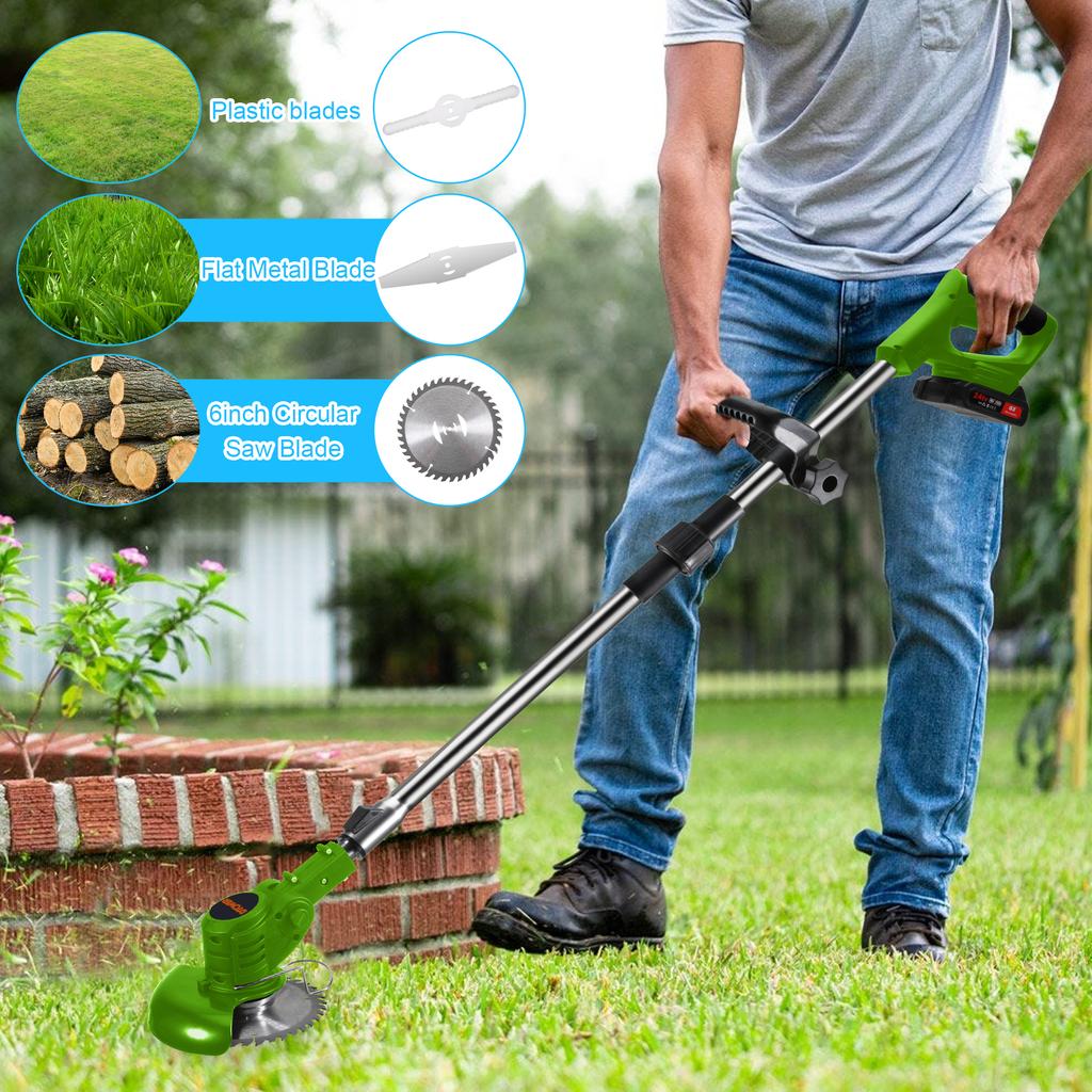 Easy And Efficient Cordless Electric Mower For Lawn Care Brushless Motor Lithium Battery Weeder