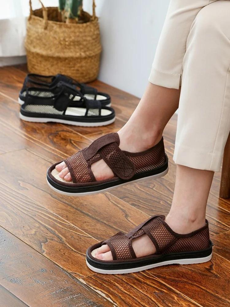 Fashion Mesh Men's Sandal Flat Soft New Fashion Number 41 Clearance Sale on Offer Pvc Arrival Adult Open Toe Daily Use Buy Eva Male Shoe