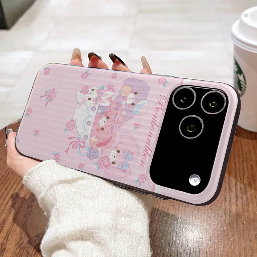 Cute Cartoon Bonbonribbon Phone Case For IPhone 17 16 15 14 Plus 11 12 13 Pro Max Shockproof Protection Soft Back Cover