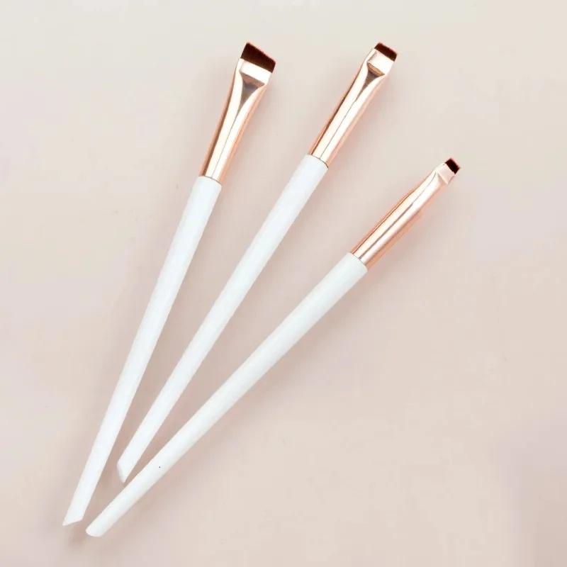3Pcs/set Blade Eyeliner Brushes Eyebrow Brush Portable Flat Fine Eye Liner Brow Contour Makeup Brush Make Up Tool Wholesale 2026