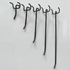 Wall-Mounted Triangle Metal Hook for Pegboard - Black/White Ornaments Storage