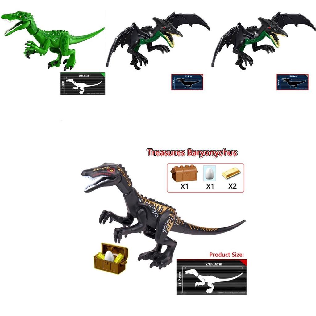 Brinquedo Figura Bloco de Montar Baryonyx Parque Jurássico Emocionante Para Crianças