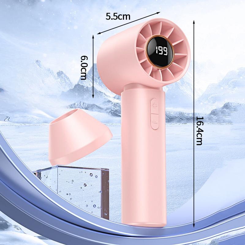 Portable Hand Fan Bladeless Handheld Fan 120 Wind Speeds Type-C Rechargeable Personal Long-lasting Highspeed Fans