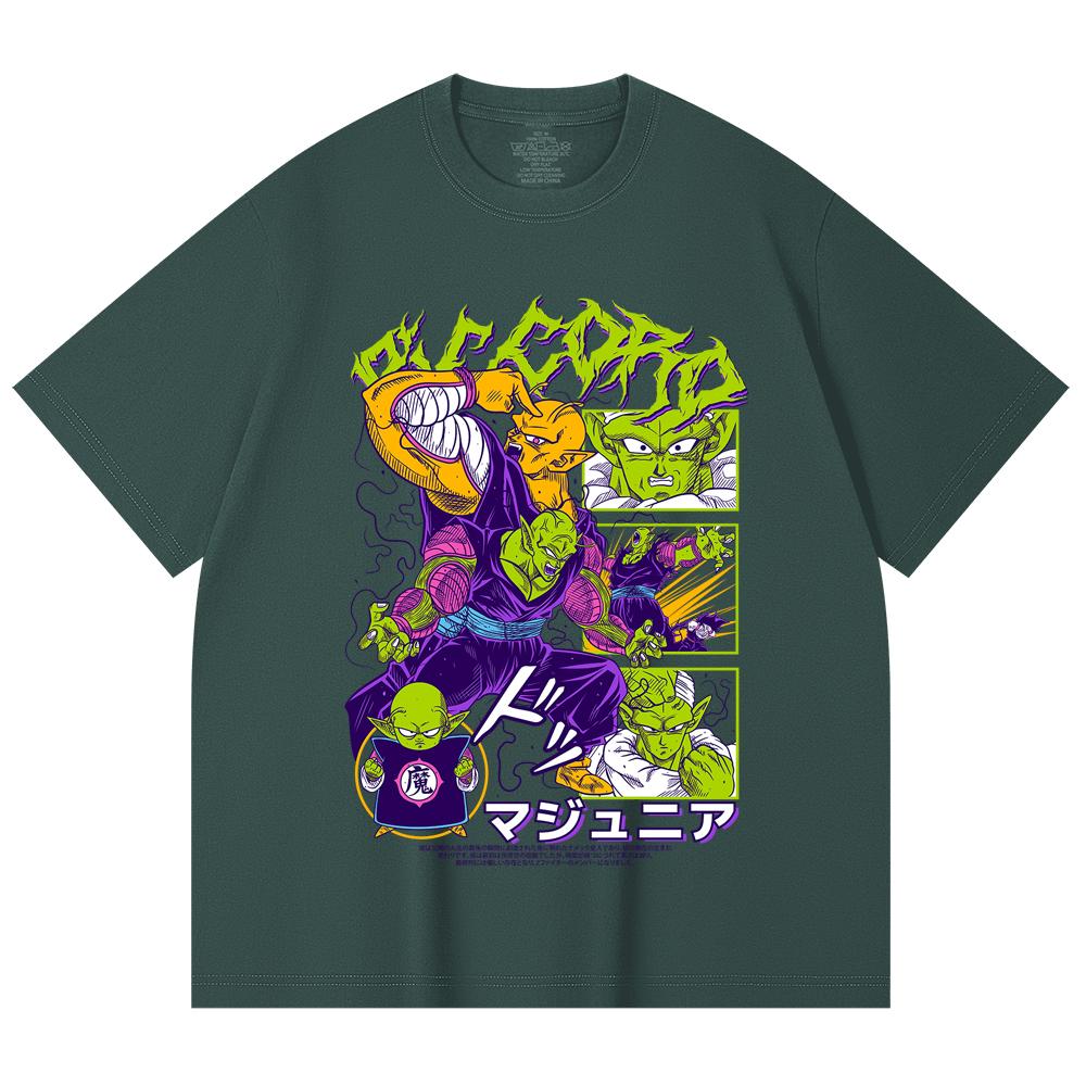 230 Gsm 100% Cotton Dragon Ball V3 Piccolo Print Unisex Heavy Cotton T Shirt