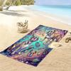 Galaxy Hunde Print Strandtuch, Großes Weiches Schnelltrocknendes Handtuch für Strand Camping Schwimmen