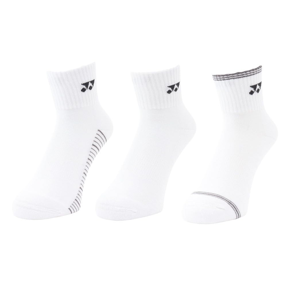 YONEX Ladies Ankle Socks (3 Pair Set) 29264Y 080 Assorted 22-25cm
