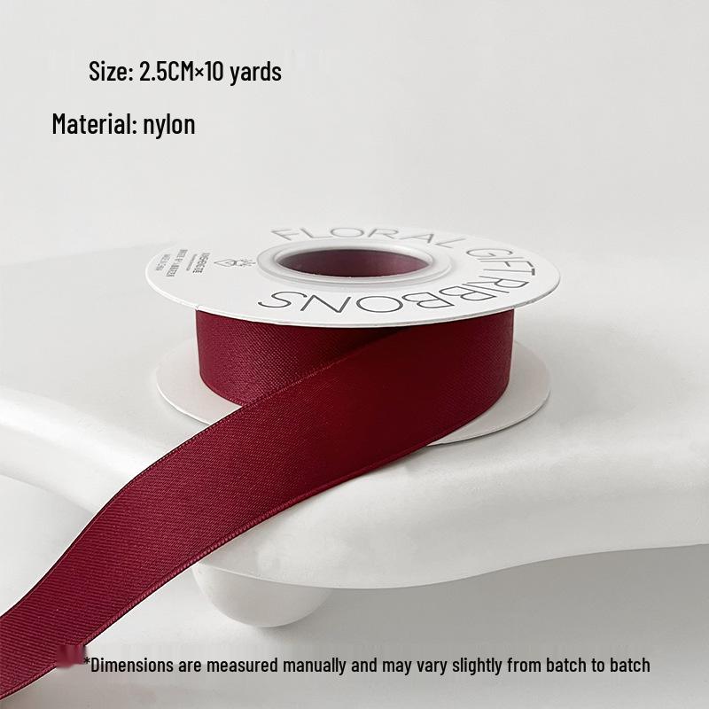 Xin Sheng An Kela Red Velvet Ribbon Bow for Floral Art and DIY Packaging