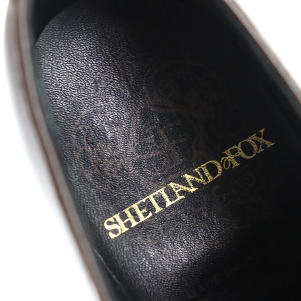 Great SHETLANDFOX Leather Shoes Cap Toe Business Shoes Bordeaux Leather Men 6 Used