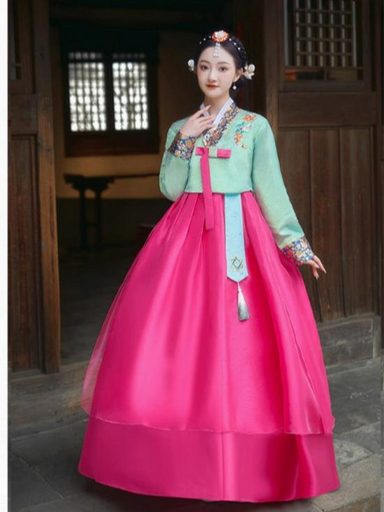 Yanji Princess Korean Ethnic Dance Costume for Women - Adult Korean Palace Performance Attire