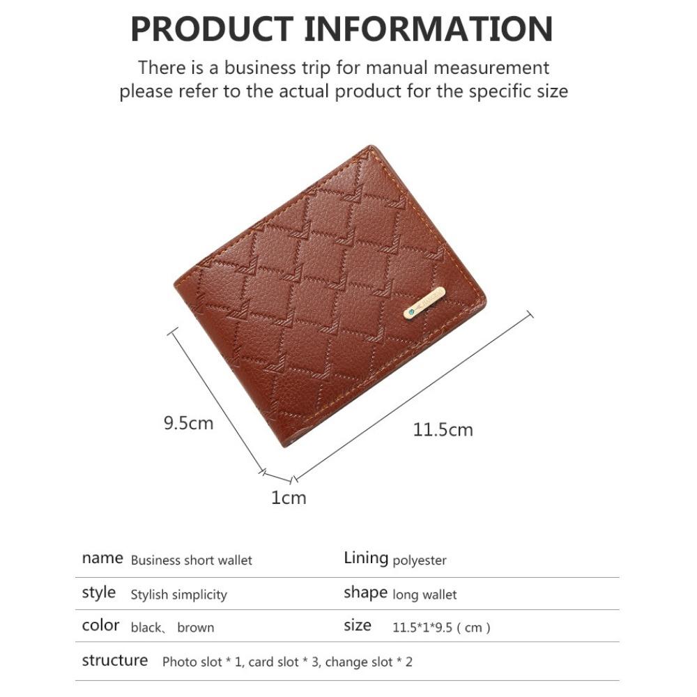 Pu Change, Wallet, Card Bag, Men's Wallet, Short Model, Wholesale From The Source Manufacturer, Men's Short Model.