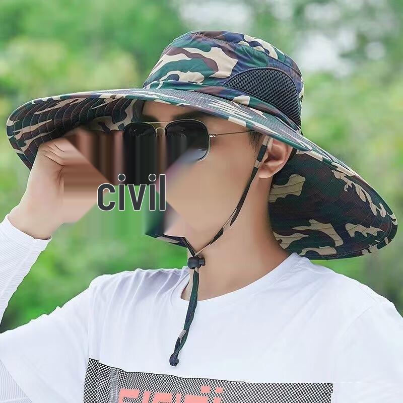 Men s Wide Brim Sun Protection Fishing Hat