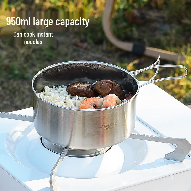 MAXCOOK 304 Stainless Steel Portable Outdoor Dining Set