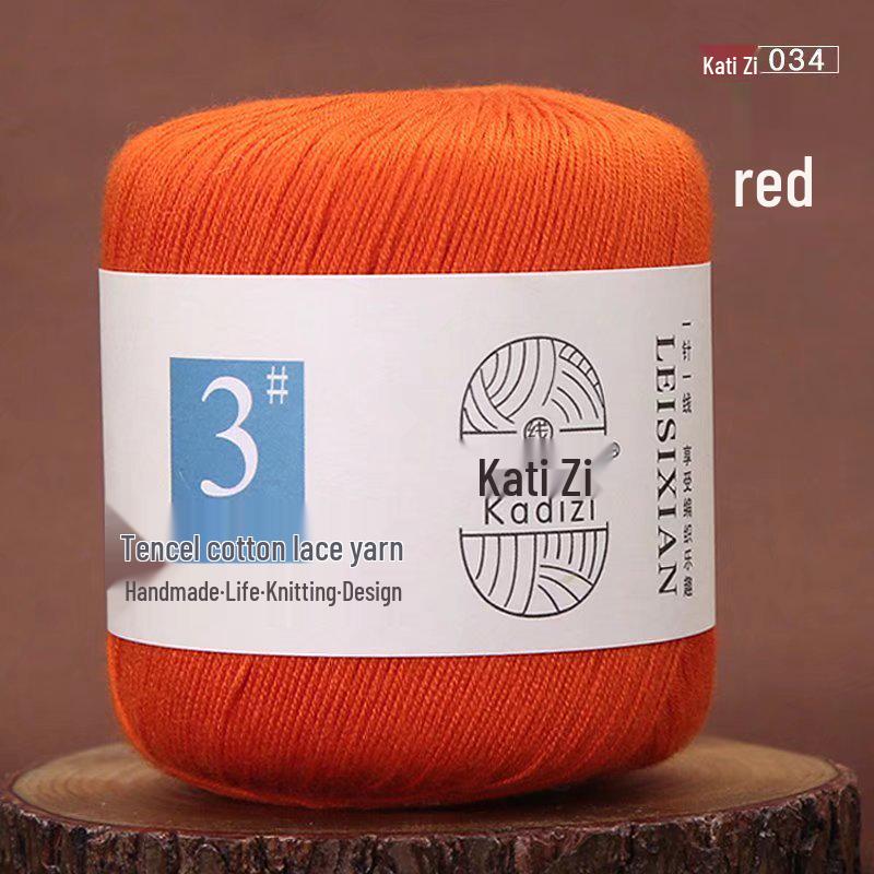 Mercerized Cotton Lace Yarn No. 3: DIY Hand-Knitted Crochet for Children - Spring/Summer Sweater & Coat - Free Shipping