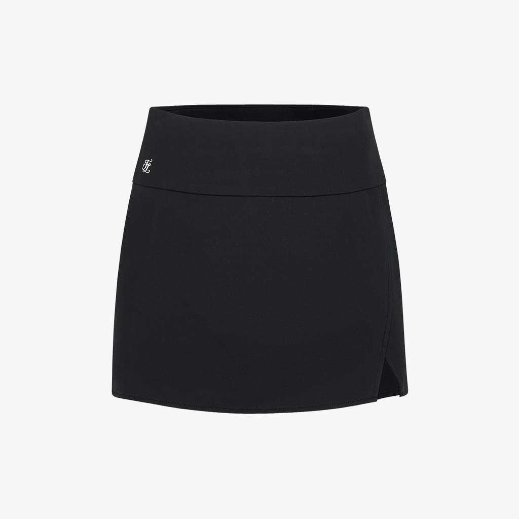 FAIRLIAR GOLF Slit Slim Fit Skirt (Black)