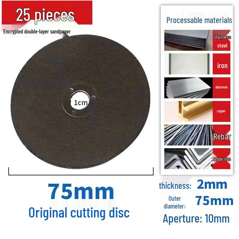 Mini 76mm (3") Angle Grinder Blade: Metal Grinding & Polishing Disc, Cutting Wheel 10mm Arbor.