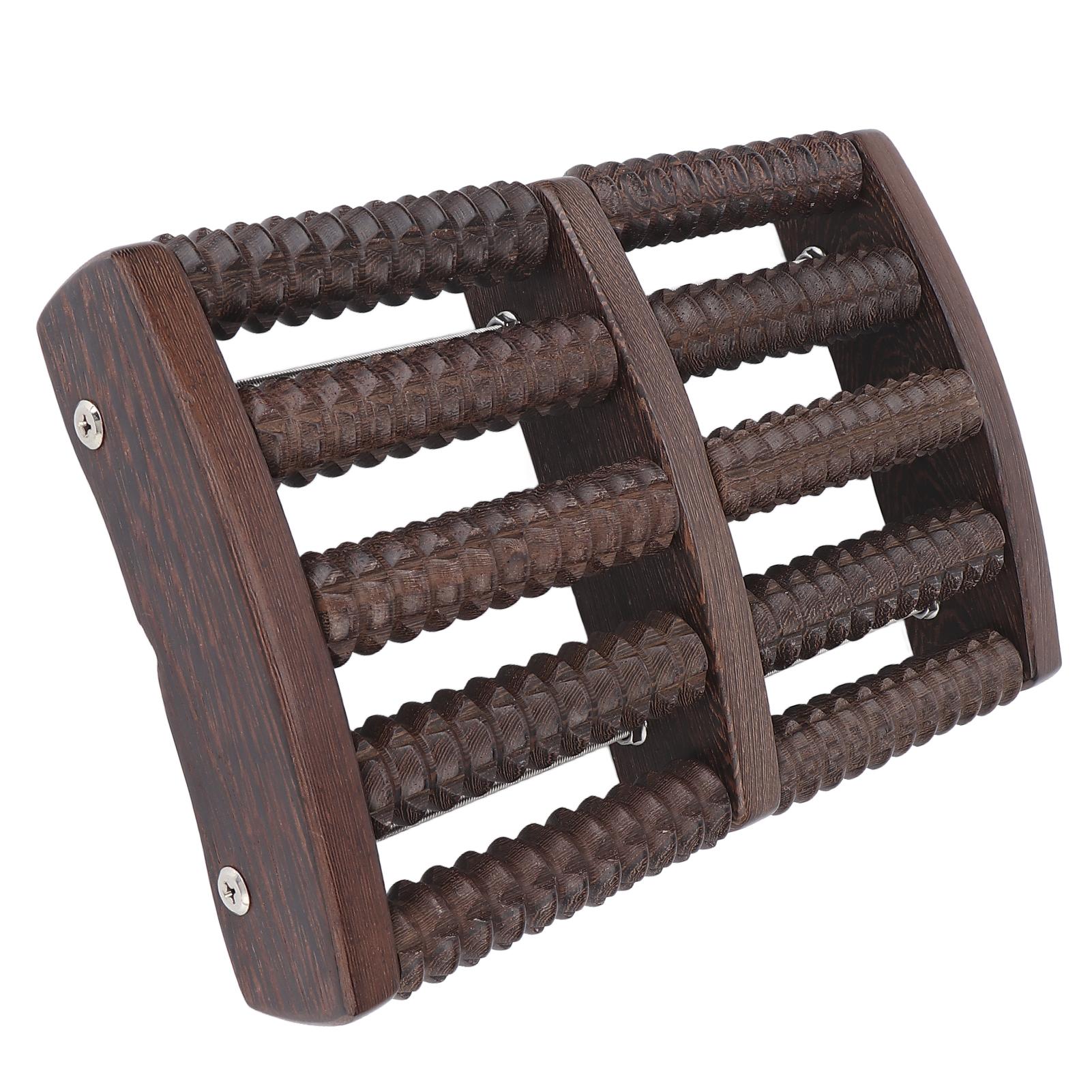 

Wooden Foot Massager Roller Relieve Stress Relax Muscles Double Foot Massage Roller