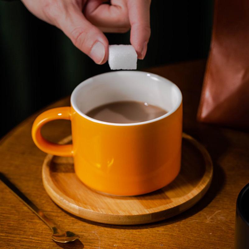 Jednobarevný Jednoduchý hrnek Šálek na cappuccino Šálek na kávu Nordic Style Keramický šálek na vodu Šálek na kávu Šálek na mléko Šálek na snídani