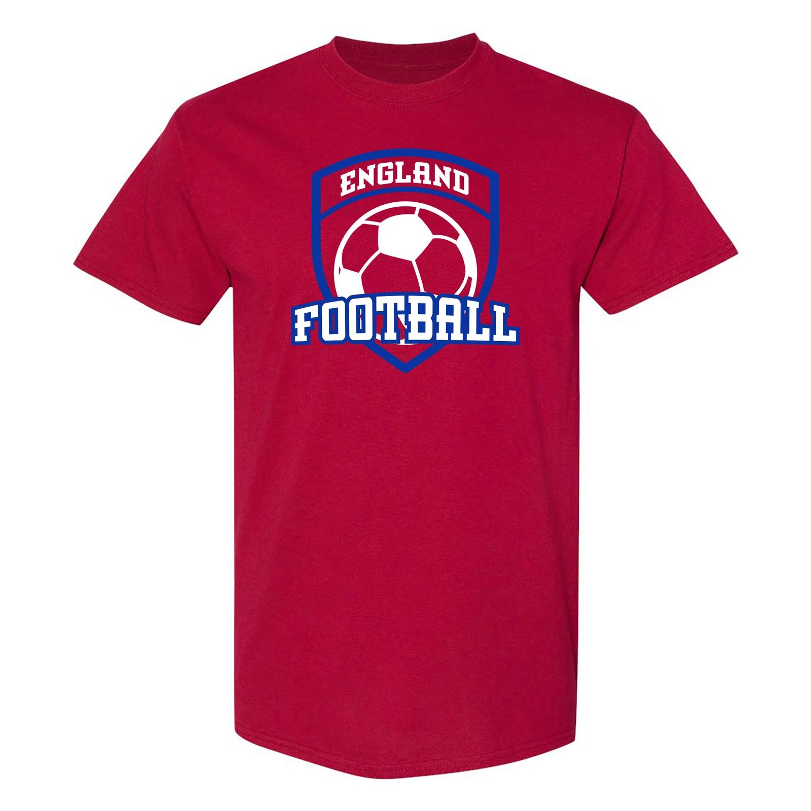 England Football - Soccer Sports T Shirt - Cardinal S