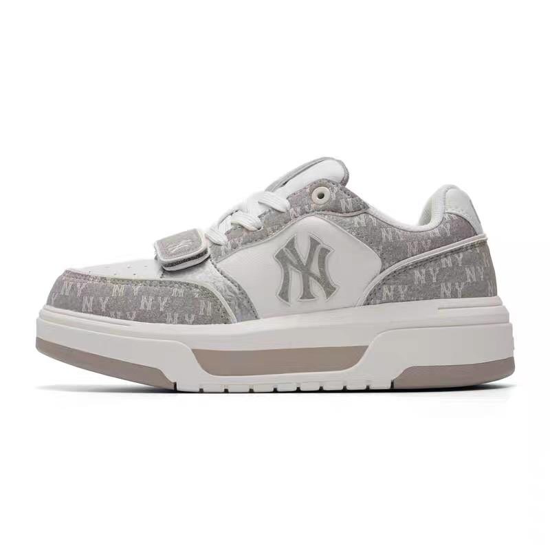 Baskets MLB Chunky Liner Cuir Synthétique PK Monogeam SL Confortables Durables Légères Basse Coupe Unisexes Gris Foncé 3ASXL156N-50GRD