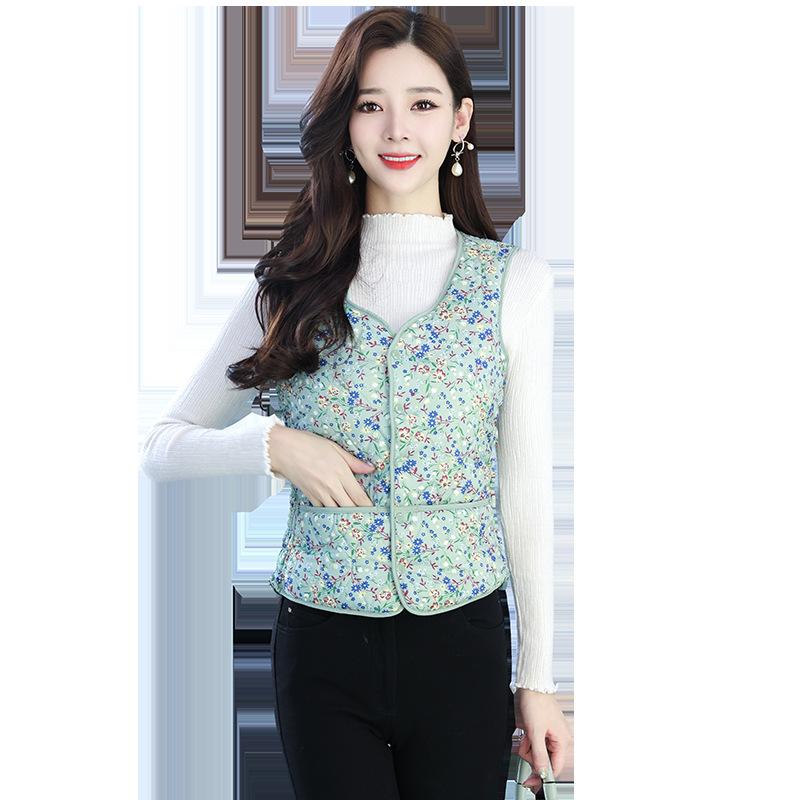 Zima nowa moda podszewka luźna dopasowana puchowa bawełniana odzież kamizelka damska pogrubiona bawełniana kurtka modna