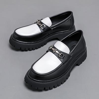 Taglia 38-46 Mocassini Classici da Uomo Uomo Suola Spessa Comodi alla Moda Marca Scarpe in Pelle Uomo Scarpe da Business Ufficio Banchetto