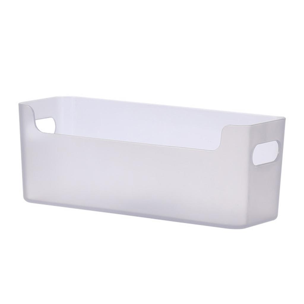 Desk Storage Holder Box Plastic Rectangular Desktop Phone Case Storage Bin Shelf Organizer for Cupboard Cabinet
