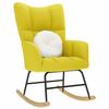VidaXL Light Yellow Fabric Rocking Chair, Chair, Relaxation Chair, Recliner, Living Room Chair, Rocker, Chair In 4016798