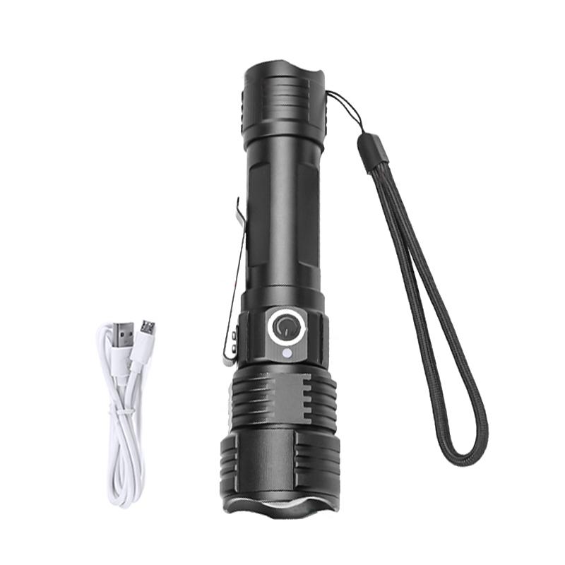 Tactical Flashlight Zoomable Red/Green/UV/White Powerful Torch USB Rechargeable Hunting Torch Professional Night Scout Lights