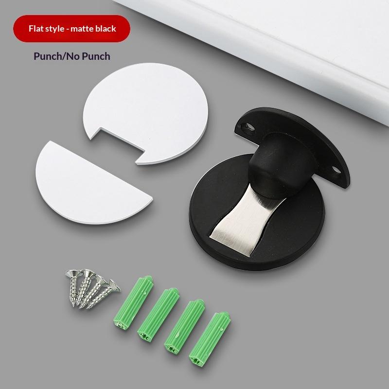 Adjustable Punch-free Magnetic Door Stopper Windproof Door Holder Safety Anti-collision for Kids Room Home Use
