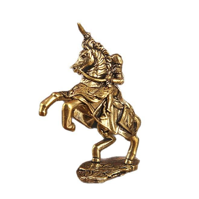 Copper European beautiful knight Model Miniatures Figurine Vintage Strong Men Warrior Ornament Desktop Decoration Accessories