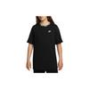 Nike Camiseta de Manga Corta Transpirable Sport Casual con Cuello Redondo Estilo Vintage con Estampado del Logotipo del Club para Hombre Tops Negro FB7310-010