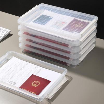 Průhledná plastová schránka na dokumenty formátu A4 – archivační organizér odolný proti vlhkosti pro kancelář a domácnost