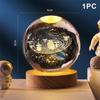 USB-beleuchtete Kristallkugel 3D-Innengravur Kreatives Geschenk Schreibtischornament Kristallkugel Nachtlicht