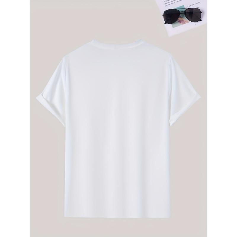 Taglie Europee T-shirt da Uomo a Maniche Corte con Stampa 3D All-Over - Maglietta Casual Estiva Girocollo con Volume 3D, Vestibilità Regolare, Lavabile in Lavatrice
