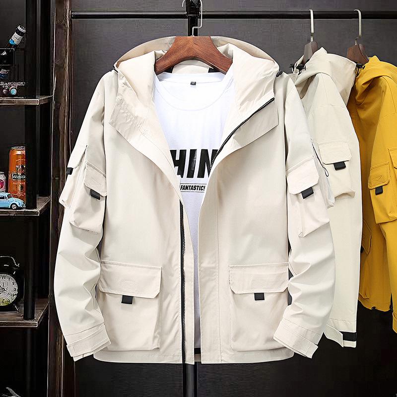 Pánská módní pracovní bunda nadměrné velikosti na jaro/podzim 2019