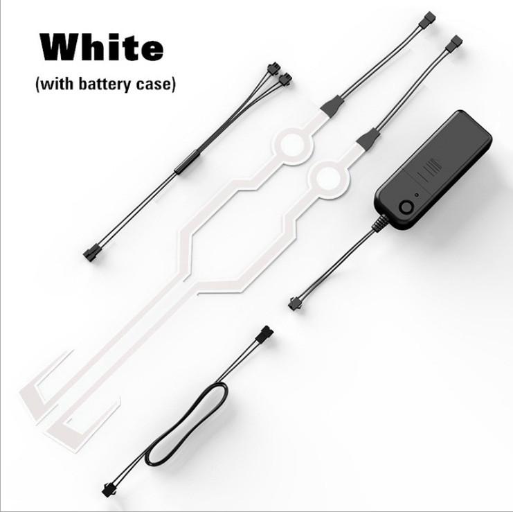 Striscia LED Luminosa per Casco da Motociclista per la Sicurezza nella Guida Notturna