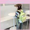 Star Color Contrast Print Nylon School Bag With Padded Shoulder Daily For