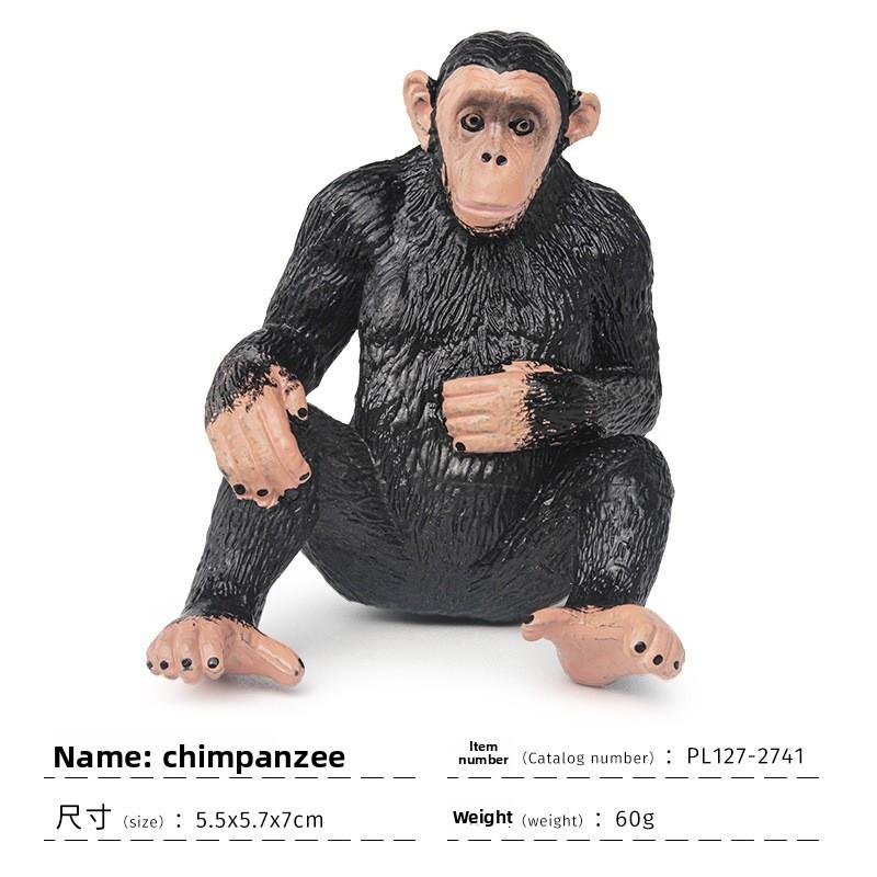 Realistic Gorilla Nature Scene Pvc Statue For Kids Educational Play