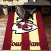 Custom Name Kansas City Chiefs Helmet Rug Office Rug Chair Mat Non Slip Carpet Rugs for Bedrooms Dining Room Living Room Home Decor gifts