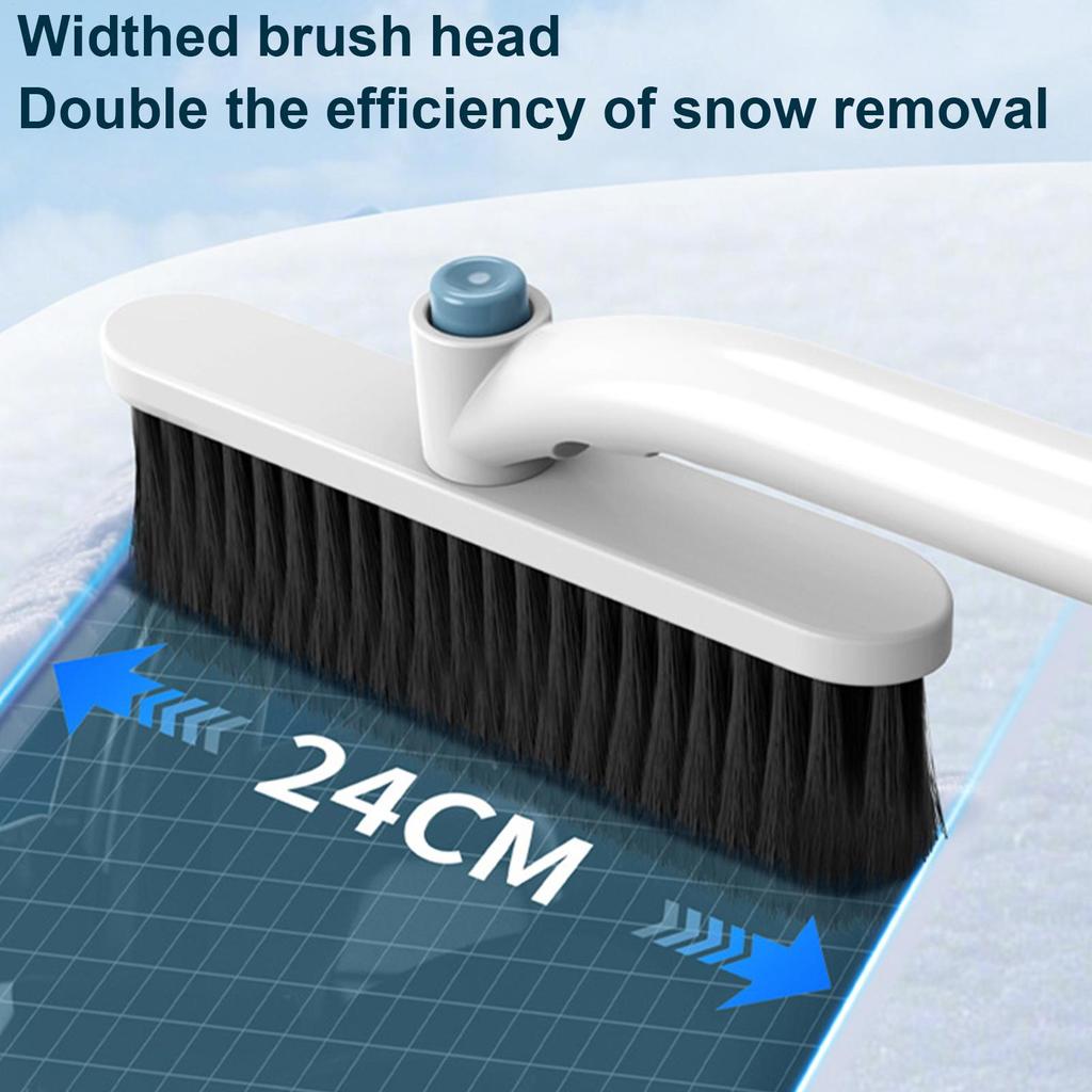 Snow Brush For Car Adjustable Extendable Broom 360 Degree Pivoting Car Ice Scraper For SUV Truck Vehicle Sedans Scooters Roof
