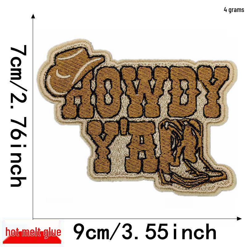 Liteon Cross-Border Alphabet Planet Embroidery Patch for Clothing & Accessories.